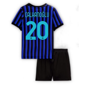 Billige Fotballdrakt Inter Milan Hakan Calhanoglu #20 Replika Hjemmedraktsett Barn 2025-26 Kortermet (med bukser)